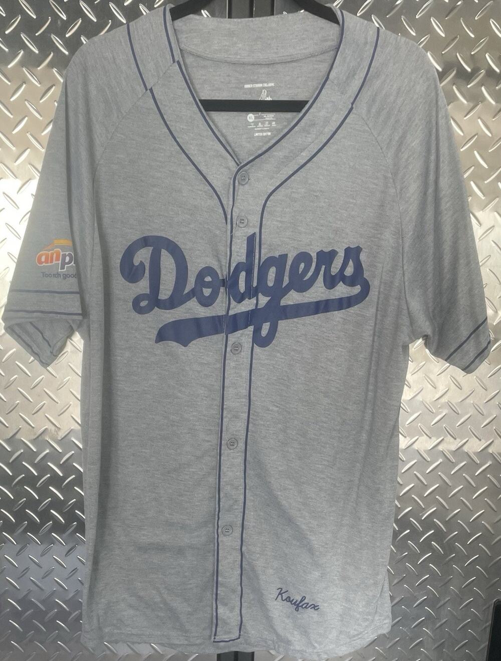 Sandy Koufax 32 Dodgers Stadium Exclusive Jersey Shirt Men's XL Limited